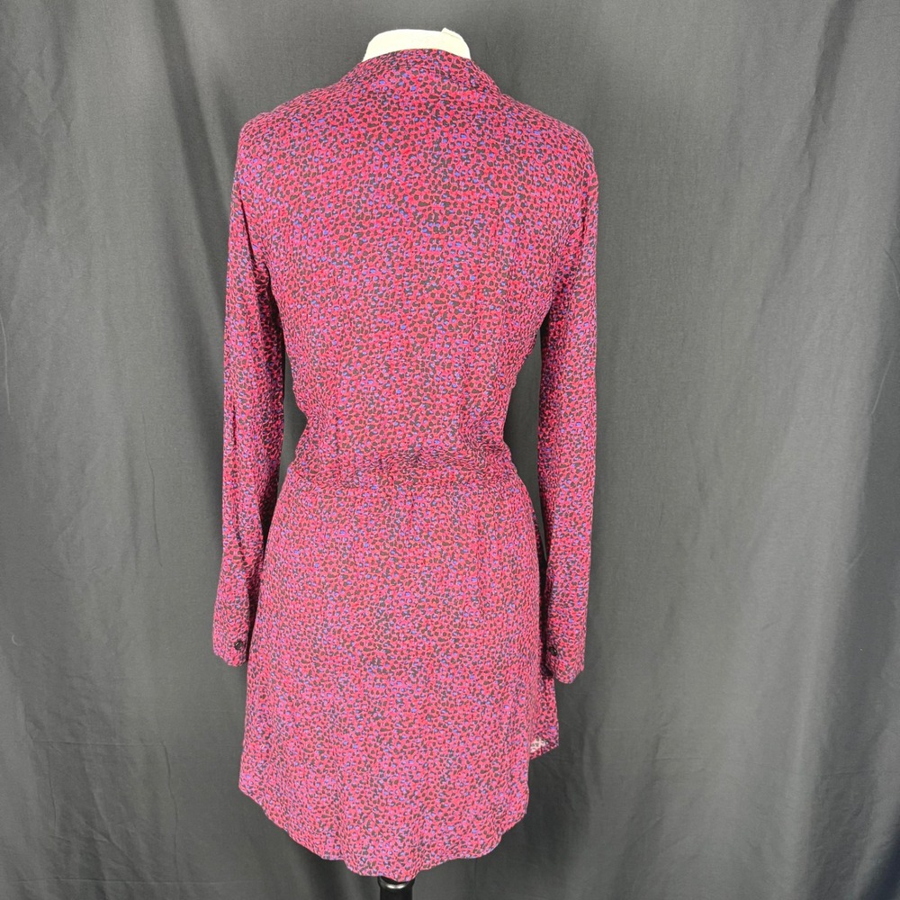Splendid West Village Red Animal Print Dress M EUC - Picture 3 of 12